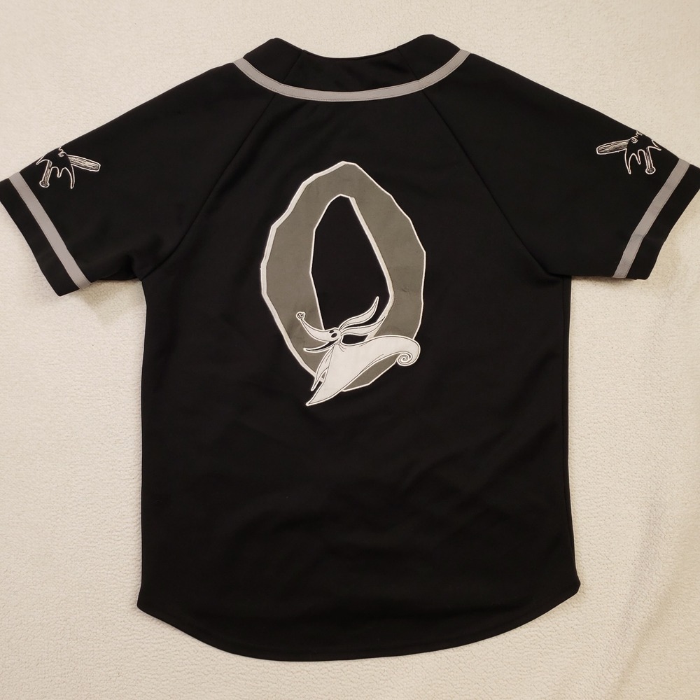 Nightmare Before Christmas Baseball Jersey Mens Small Black Walt Disney World - Picture 3 of 9